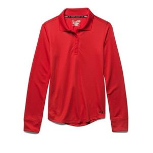 Under Armour Girls' UA Uniform Long Sleeve Polo